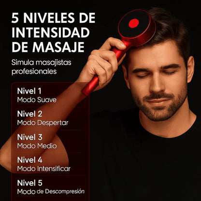 CEPILLO MASAJEADOR CON CABIDAD PARA ESENCIAS CAPILARES