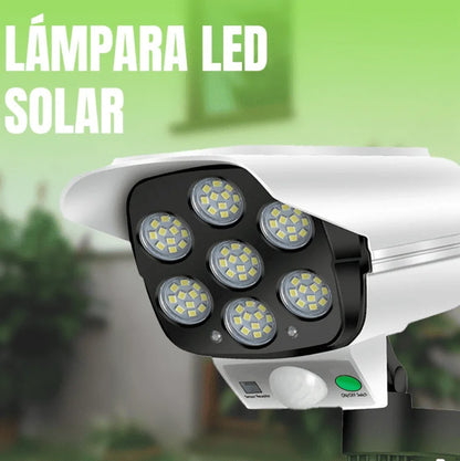 NUEVA LÁMPARA SOLAR TIPO CÁMARA DE DISUASIÓN