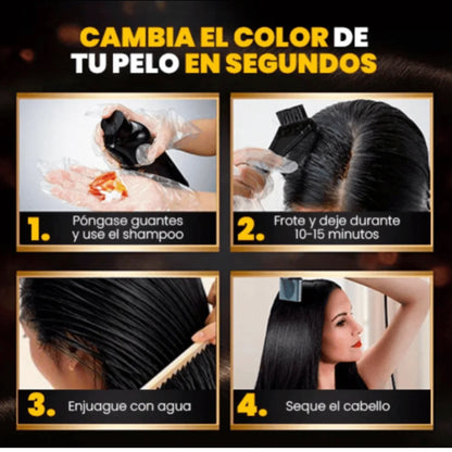 DI ADIÓS A LAS CANAS CON EL SHAMPOO COLORANTE